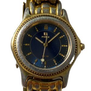 Noblia Watch 12 meter Women's Gold Tone Bracelet Blue